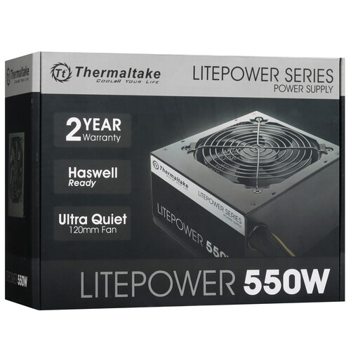Купить Блок питания Thermaltake Litepower 550W  черный  5635231. Характеристики, отзывы и цены в Донецке