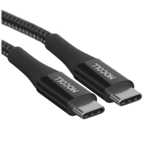 Купить Кабель круглый MOCOLL USB Type-C - USB Type-C черный 1.5 м  5470431. Характеристики, отзывы и цены в Донецке