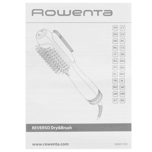 Купить Фен-щетка Rowenta Reverso CF9840F0 черный/золотистый  9132363. Характеристики, отзывы и цены в Донецке
