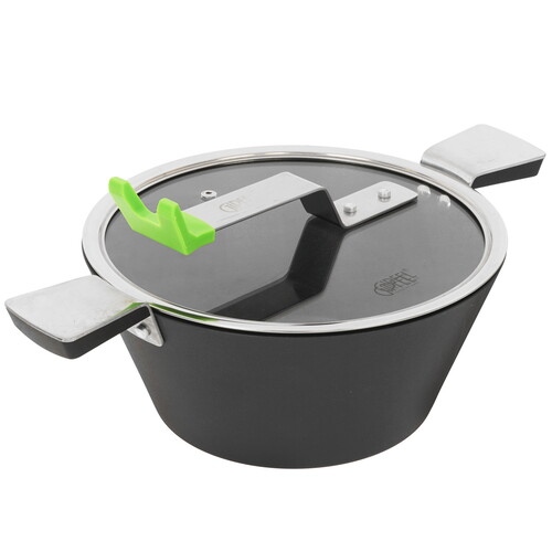 Купить Кастрюля Gipfel Supreme 2657 3 л 24 см черный  9223424. Характеристики, отзывы и цены в Донецке