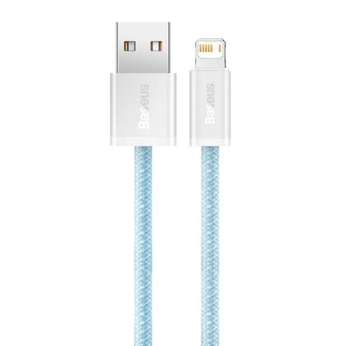 Купить Кабель круглый Baseus Lightning 8-pin - USB 2.0 Type-A голубой 1 м  9260670. Характеристики, отзывы и цены в Донецке