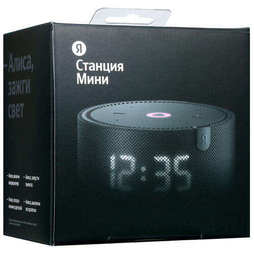 Купить Умная колонка Новая Яндекс Станция Мини черный  5009997. Характеристики, отзывы и цены в Донецке