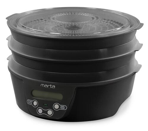 Купить Сушилка для овощей и фруктов MARTA MT-FD1888A черный  9934667. Характеристики, отзывы и цены в Донецке