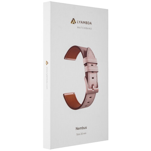 Купить Ремешок Lyambda универсальный 20 мм розовый  9252324. Характеристики, отзывы и цены в Донецке