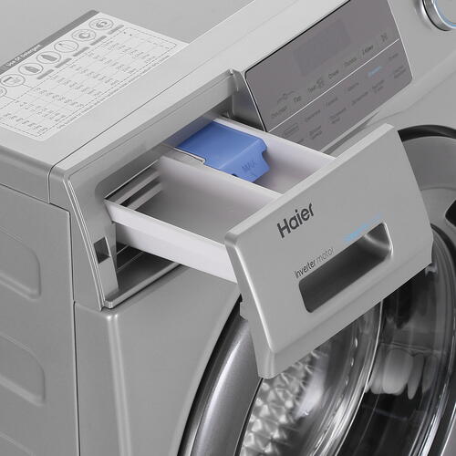 Купить Стиральная машина Haier HW60-BP12959BS серебристый  1649392. Характеристики, отзывы и цены в Донецке