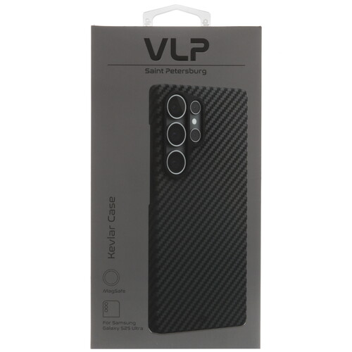 Купить Накладка  VLP Kevlar Case для Samsung Galaxy S25 Ultra черный/серый  5613336. Характеристики, отзывы и цены в Донецке
