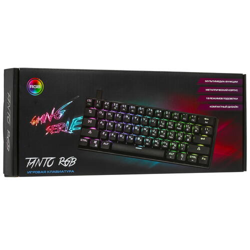 Купить Клавиатура  проводная DEXP Tanto RGB  4838364. Характеристики, отзывы и цены в Донецке