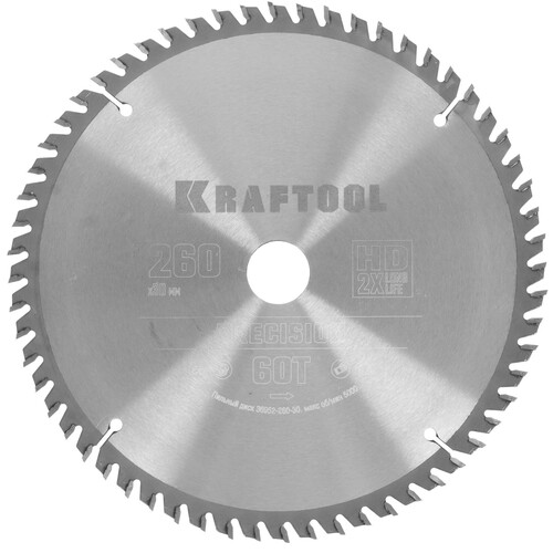 Купить Диск пильный KRAFTOOL 36952-260-30  9108014. Характеристики, отзывы и цены в Донецке