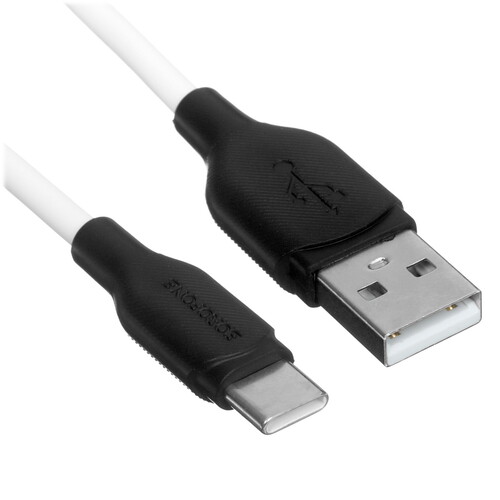 Купить Кабель круглый Borofone USB Type-C - USB 2.0 Type-A белый 1 м  5475012. Характеристики, отзывы и цены в Донецке