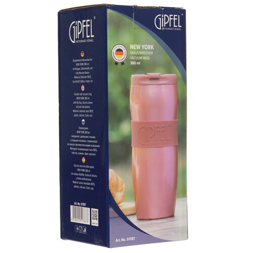 Купить Термокружка Gipfel New York красный  9224086. Характеристики, отзывы и цены в Донецке