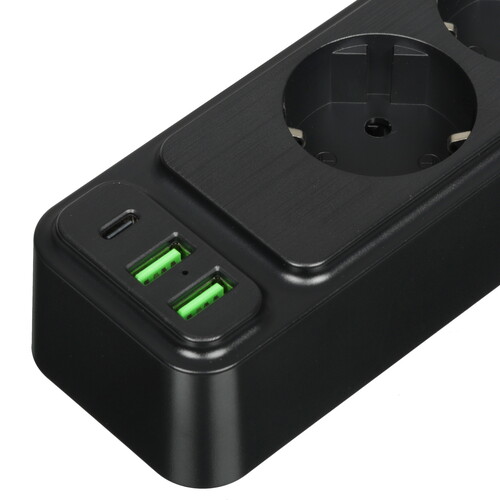 Купить Сетевой фильтр AGNI TP-FS3U3E-PD черный  9289362. Характеристики, отзывы и цены в Донецке