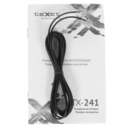 Купить Телефон проводной TeXet TX-241  1692142. Характеристики, отзывы и цены в Донецке