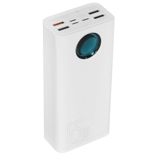 Купить Портативный аккумулятор Baseus Amblight Quick Charge 65W белый  5011590. Характеристики, отзывы и цены в Донецке