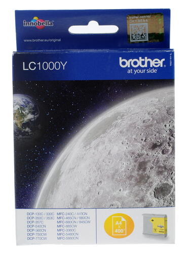 Купить Картридж Brother LC-1000Y желтый  2500678. Характеристики, отзывы и цены в Донецке