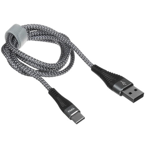 Купить Кабель круглый TFN USB Type-C - USB 2.0 Type-A серый 1 м  5465801. Характеристики, отзывы и цены в Донецке
