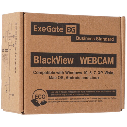 Купить Веб-камера ExeGate BlackView C525 HD  5365753. Характеристики, отзывы и цены в Донецке