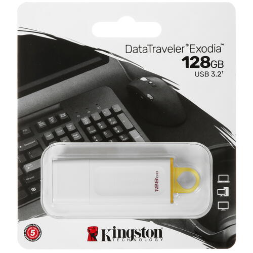 Купить Память USB Flash 128 ГБ Kingston DataTraveler Exodia [KC-U2G128-5R]  5451729. Характеристики, отзывы и цены в Донецке
