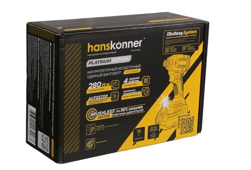 Купить Винтоверт Hanskonner  HCD20280BL 1BatterySystem 18V , Без ЗУ, Без АКБ  9152892. Характеристики, отзывы и цены в Донецке