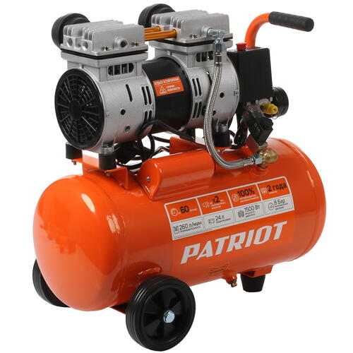Купить Компрессор поршневой безмасляный Patriot  WO 24-260S  5344923. Характеристики, отзывы и цены в Донецке