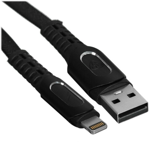 Купить Кабель круглый BY Lightning 8-pin - USB 2.0 Type-A черный 1 м  5482274. Характеристики, отзывы и цены в Донецке