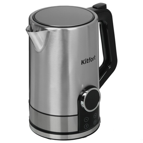 Купить Электрочайник Kitfort КТ-6660 серебристый  9126059. Характеристики, отзывы и цены в Донецке