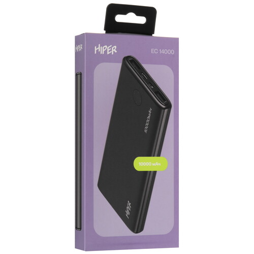 Купить Портативный аккумулятор HIPER EC 14000 черный  5612887. Характеристики, отзывы и цены в Донецке