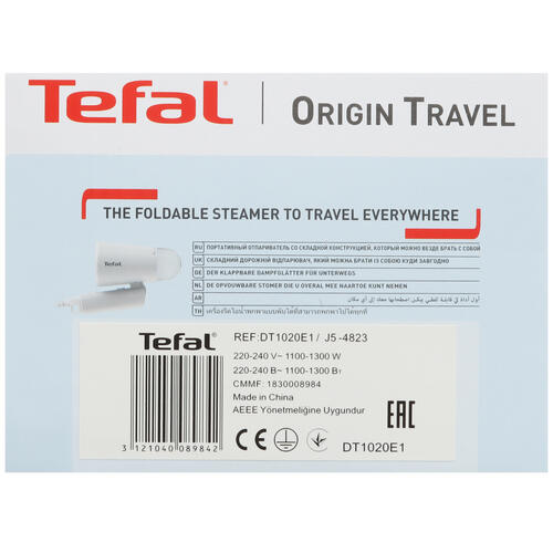 Купить Отпариватель Tefal Origin Travel DT1020E1 белый  5422507. Характеристики, отзывы и цены в Донецке