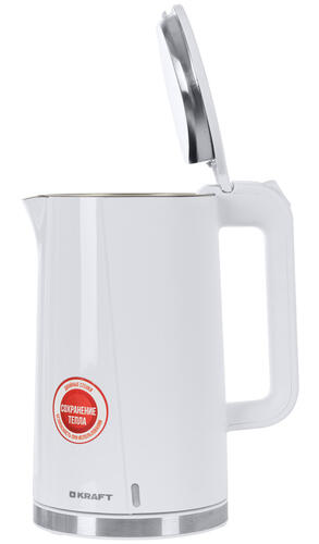 Купить Электрочайник KRAFT KF-KPS1765W белый  9062889. Характеристики, отзывы и цены в Донецке