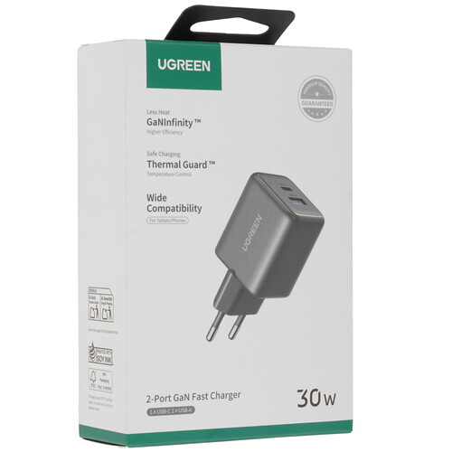 Купить Сетевое зарядное устройство Ugreen X516 черный  5626005. Характеристики, отзывы и цены в Донецке