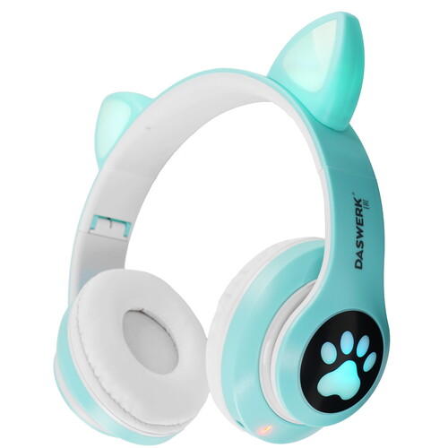 Купить Беспроводные/проводные наушники DASWERK STN-28 бирюзовый 2022  9171554. Характеристики, отзывы и цены в Донецке