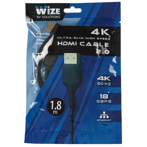 Купить Кабель  Wize HDMI - HDMI, 1.8 м  5479793. Характеристики, отзывы и цены в Донецке
