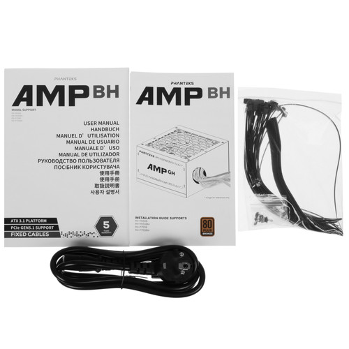Купить Блок питания PHANTEKS AMP BH 750W [PH-P750BM_BK01] черный  9327628. Характеристики, отзывы и цены в Донецке