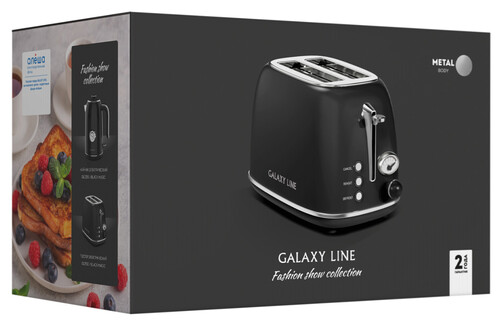 Купить Тостер Galaxy Line GL 2920 черный  9129705. Характеристики, отзывы и цены в Донецке