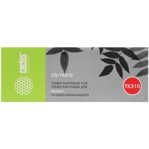 Купить Картридж лазерный Cactus CS-TK310 черный, с чипом  7936906. Характеристики, отзывы и цены в Донецке