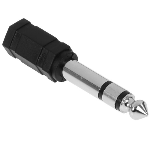 Купить Адаптер   Perfeo jack 6.3 мм - jack 3.5 мм черный  5498016. Характеристики, отзывы и цены в Донецке