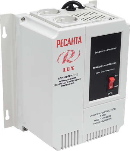 Купить Стабилизатор напряжения Ресанта АСН-2000 Н/1-Ц Lux  1026065. Характеристики, отзывы и цены в Донецке