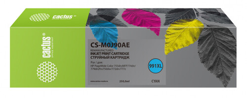 Купить Картридж Cactus CS-M0J90AE голубой  8159388. Характеристики, отзывы и цены в Донецке