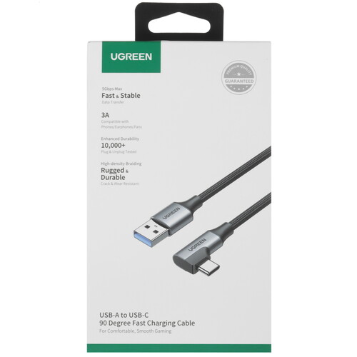 Купить Кабель круглый Ugreen USB Type-C - USB 3.2 Gen 1 Type-A черный 1 м  9983736. Характеристики, отзывы и цены в Донецке