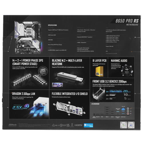 Купить Материнская плата ASRock B650 Pro RS  5078282. Характеристики, отзывы и цены в Донецке