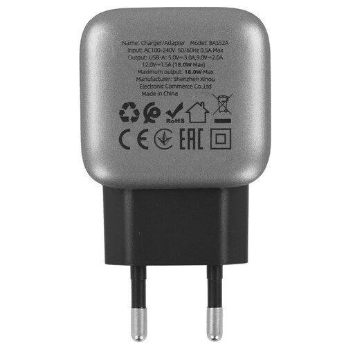 Купить Сетевое зарядное устройство Borofone BAS52A черный  5609297. Характеристики, отзывы и цены в Донецке