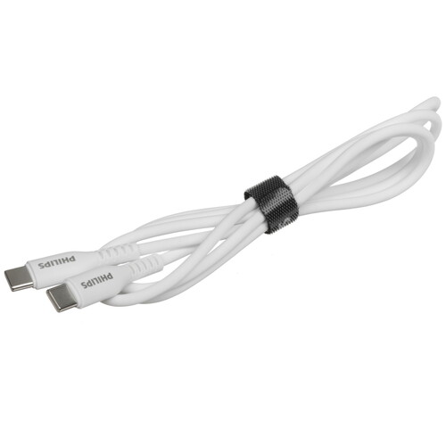 Купить Кабель круглый PHILIPS USB Type-C - USB Type-C белый 1.2 м  5492639. Характеристики, отзывы и цены в Донецке