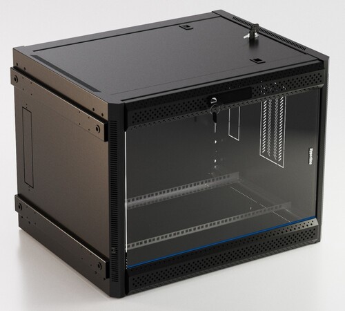 Купить Шкаф коммутационный Hyperline TWB-2766-GP-RAL9004  8193862. Характеристики, отзывы и цены в Донецке