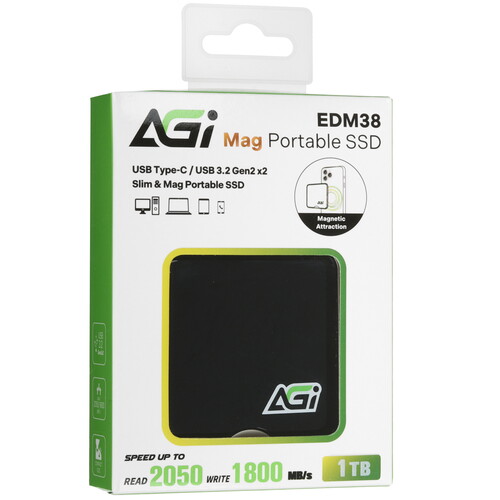 Купить 1024 ГБ Внешний SSD AGI EDM38  5494115. Характеристики, отзывы и цены в Донецке
