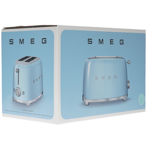 Купить Тостер Smeg TSF01PBEU голубой  1152599. Характеристики, отзывы и цены в Донецке