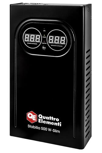 Купить Стабилизатор напряжения Quattro Elementi Stabilia 500 W-Slim  9115124. Характеристики, отзывы и цены в Донецке
