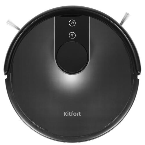 Купить Робот-пылесос Kitfort KT-566 черный  8195005. Характеристики, отзывы и цены в Донецке