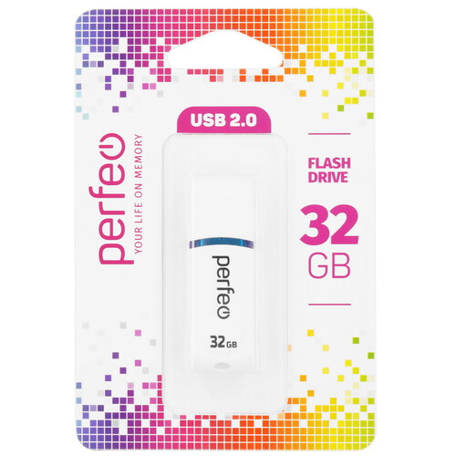 Купить Память USB Flash 32 ГБ Perfeo C09 [PF-C09W032]  9209139. Характеристики, отзывы и цены в Донецке