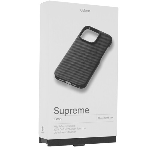 Купить Накладка  uBear Supreme Case для Apple iPhone 16 Pro Max черный/серый  5474409. Характеристики, отзывы и цены в Донецке