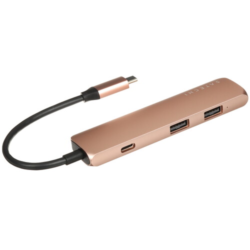 Купить Док-станция Satechi Slim Aluminum Type-C Multi-Port Adapter with Type-C Charging золотистый  5470202. Характеристики, отзывы и цены в Донецке