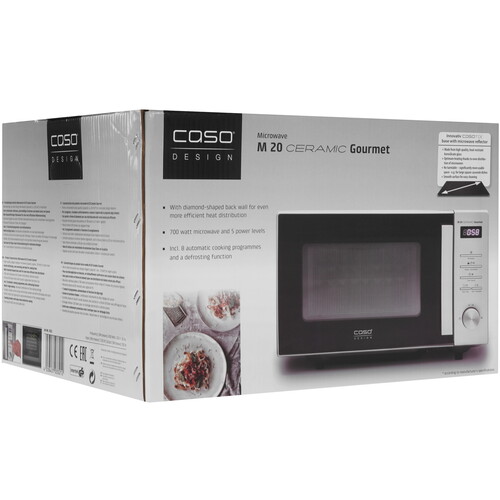 Купить Микроволновая печь CASO M 20 Ceramic Gourmet серебристый  9195540. Характеристики, отзывы и цены в Донецке